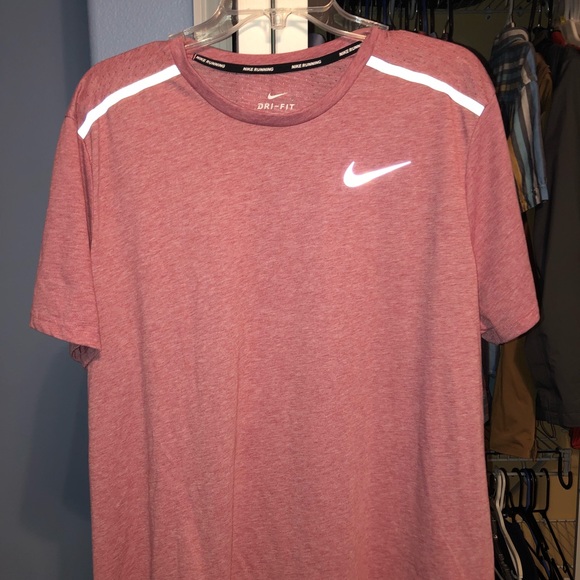 mens pink running shirt